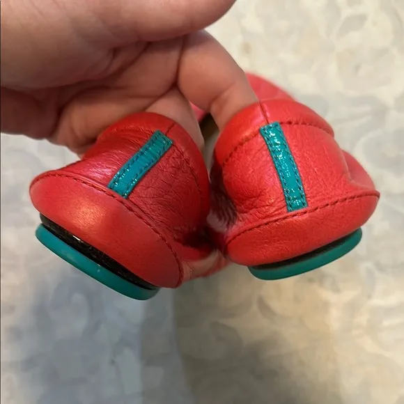 Limited edition poppy Tieks Ballet Flats