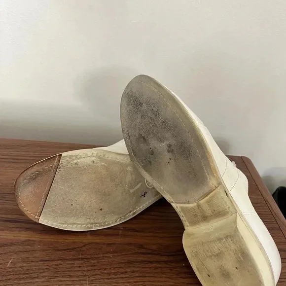 Linds Men’s size 7.5 D White Leather Right Handed Bowling Shoes #798746462