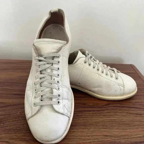 Linds Men’s size 7.5 D White Leather Right Handed Bowling Shoes #798746462