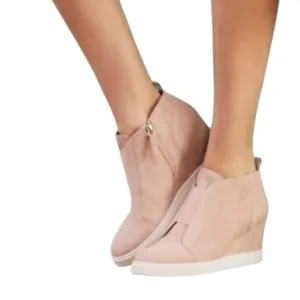 LINEA PAOLO Dusty Pink Felicia Wedge Sneaker. Size 6.5.