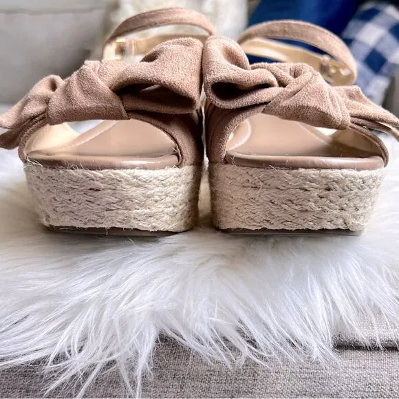 Liz Claiborne bow espadrille wedges