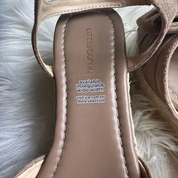 Liz Claiborne bow espadrille wedges