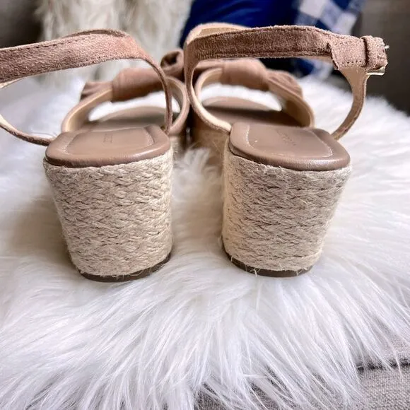 Liz Claiborne bow espadrille wedges