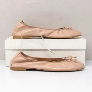 LK Bennett Trilly Black Leather Ballerina Bow Flats, Size 38 (7 US)