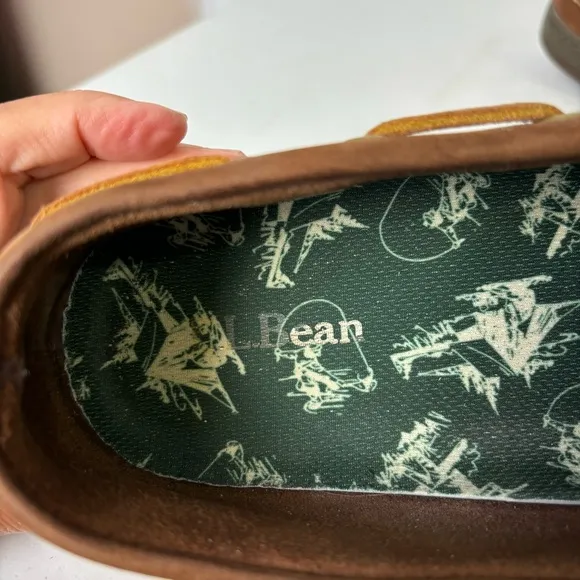L.L. Bean Campside Brown Leather Moccasin Slip-on Loafers
