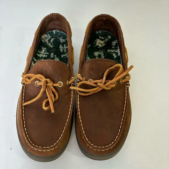 L.L. Bean Campside Brown Leather Moccasin Slip-on Loafers