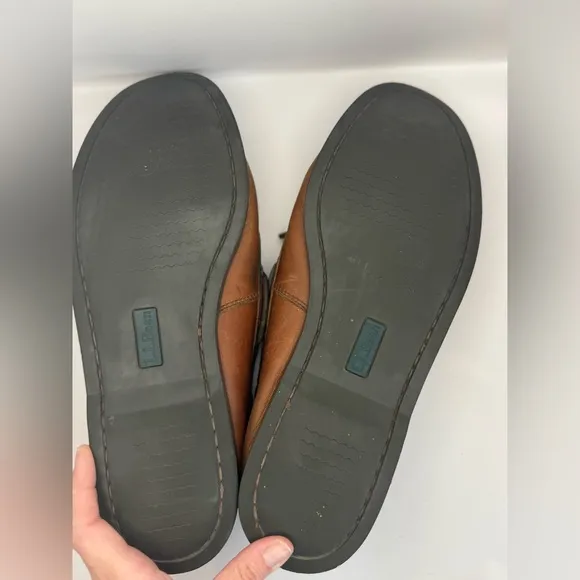 L.L. Bean Men's Boat Mocs Sz 12 Brown