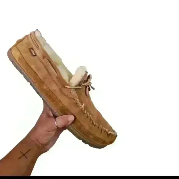 L.L. Bean Men's Tan  Wicked Good Moccasins 13