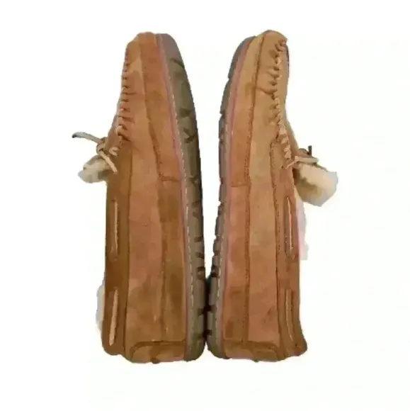 L.L. Bean Men's Tan  Wicked Good Moccasins 13