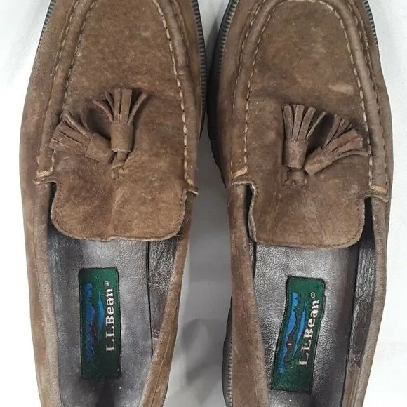 LL Bean Women’s Boat Shoes Size 8 M Brown Leather