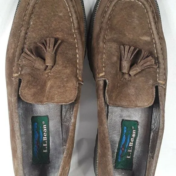 LL Bean Women’s Boat Shoes Size 8 M Brown Leather