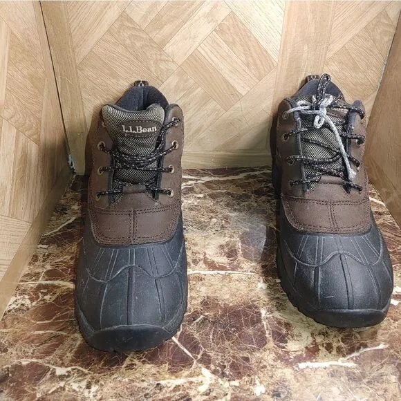 L.L Bean Men Duck leather boots shoes size 10 M
