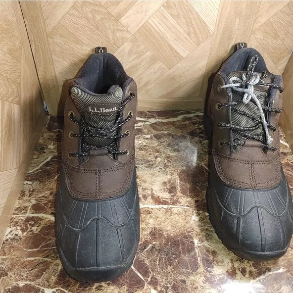 L.L Bean Men Duck leather boots shoes size 10 M