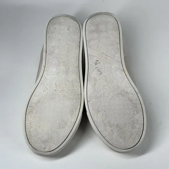 Loci x Nikki Reed Women's Beige Nine Low-Top Logo Canvas Sneakers Shoes Size 38