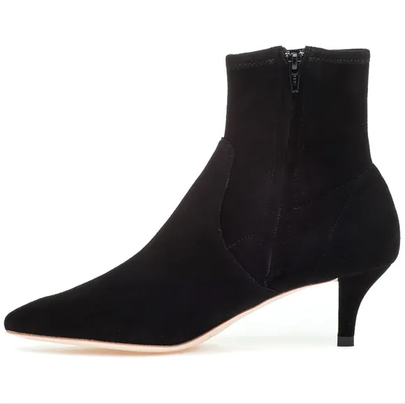 Loeffler Randall Black Heeled Boots with Elegant Silhouette