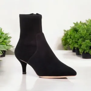 Loeffler Randall Black Heeled Boots with Elegant Silhouette