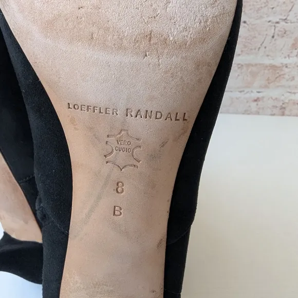 Loeffler Randall Black Heeled Boots with Elegant Silhouette