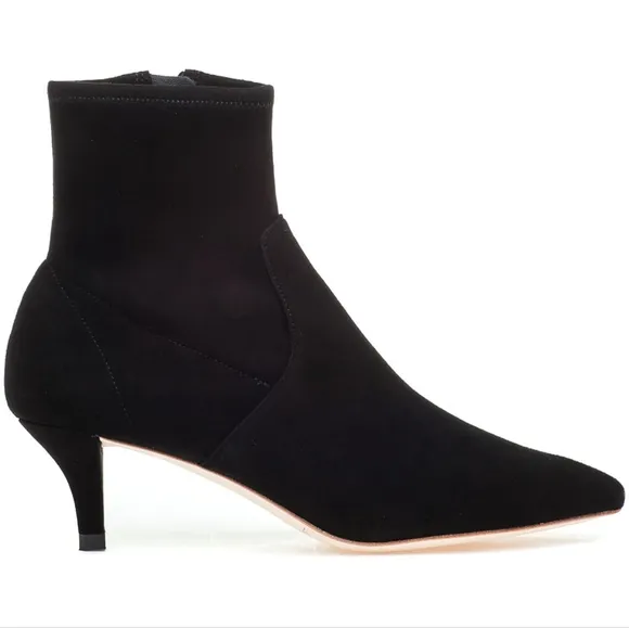 Loeffler Randall Black Heeled Boots with Elegant Silhouette