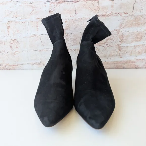 Loeffler Randall Black Heeled Boots with Elegant Silhouette