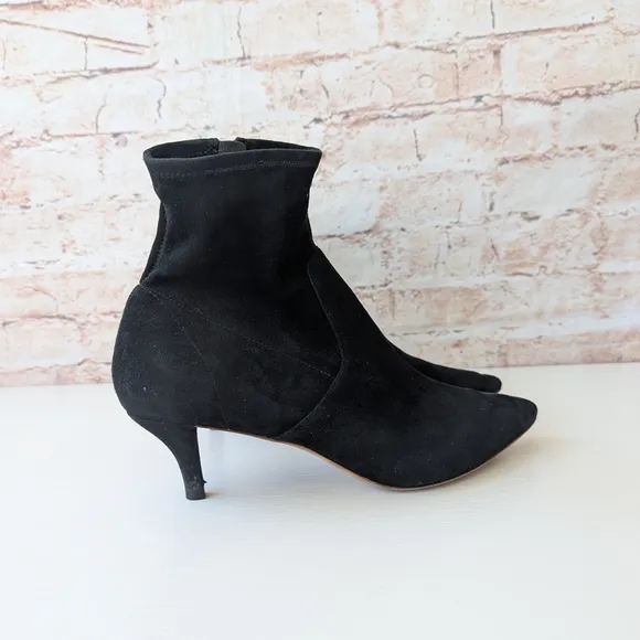 Loeffler Randall Black Heeled Boots with Elegant Silhouette
