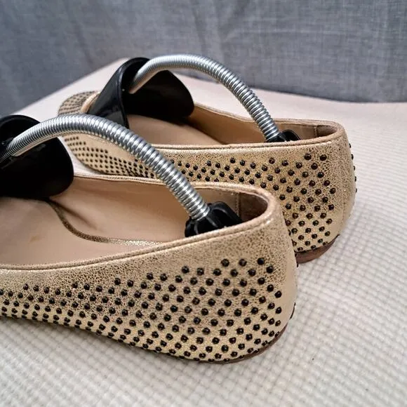 Loeffler Randall Size 9 B Leather Flats Women Pointy Toe Slip On
