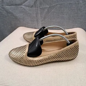 Loeffler Randall Size 9 B Leather Flats Women Pointy Toe Slip On