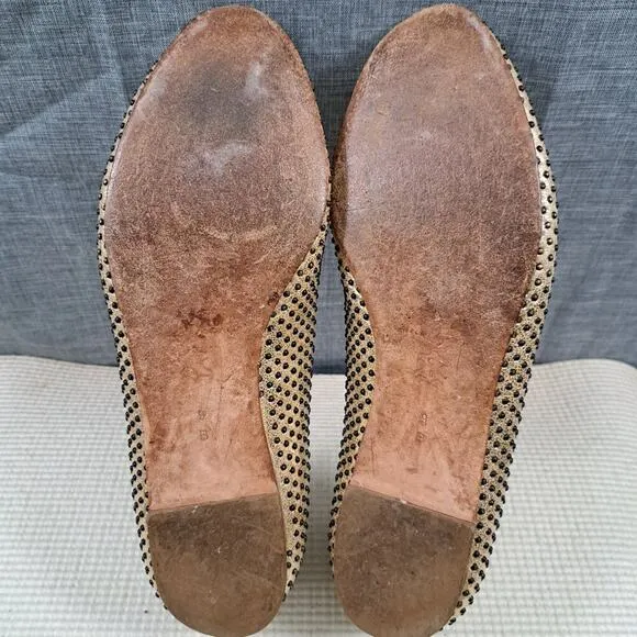 Loeffler Randall Size 9 B Leather Flats Women Pointy Toe Slip On