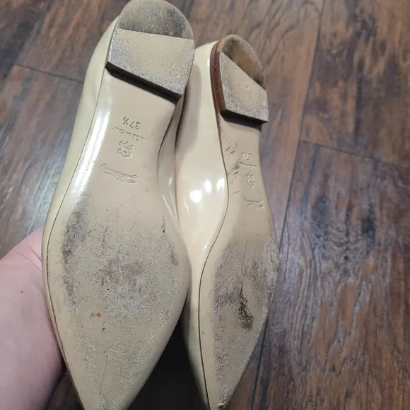 Longchamp Nude Patent Leather Flats size 37.5