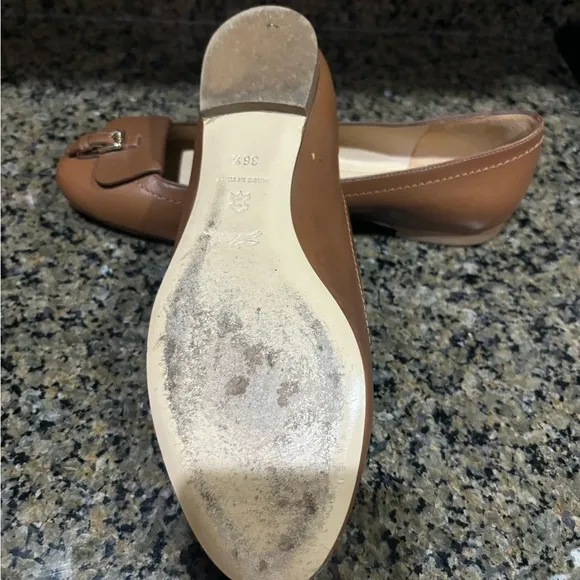 Longchamps leather ballerina flats