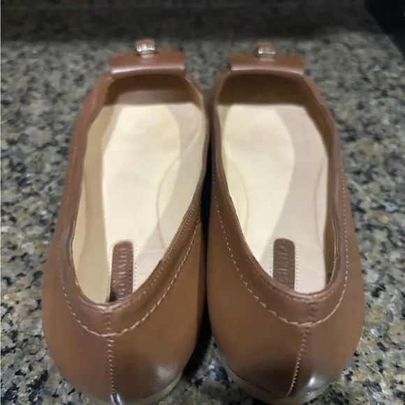 Longchamps leather ballerina flats