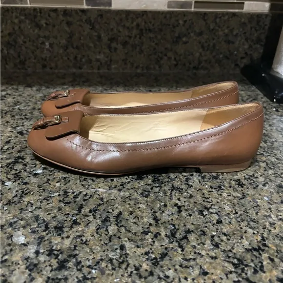 Longchamps leather ballerina flats