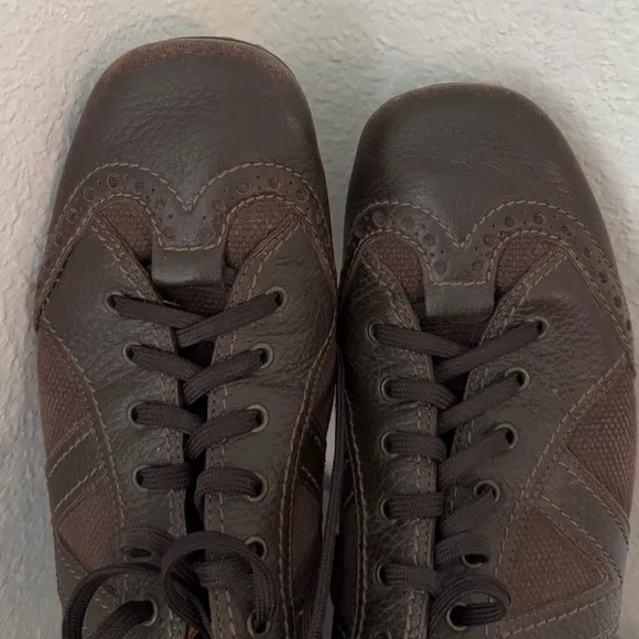 Louis Vuitton Brown Leather Sneakers shoes size 10.5