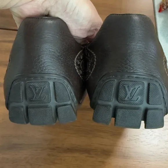 Louis Vuitton Brown Leather Sneakers shoes size 10.5