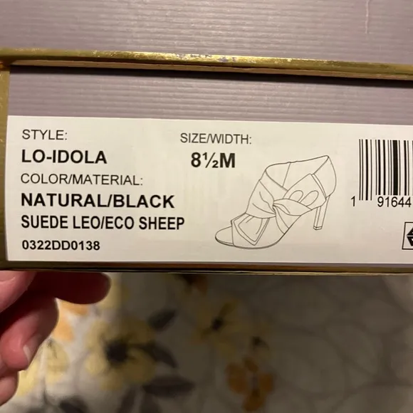 Louise et Cie -Lo-Idols  Open Toe Heeled Shoe Boots 8 1/2- New