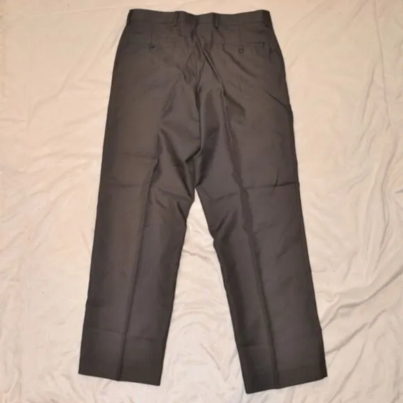 Louis Raphael tailored brown pleat front trousers | Sz 34 x 30, NWT