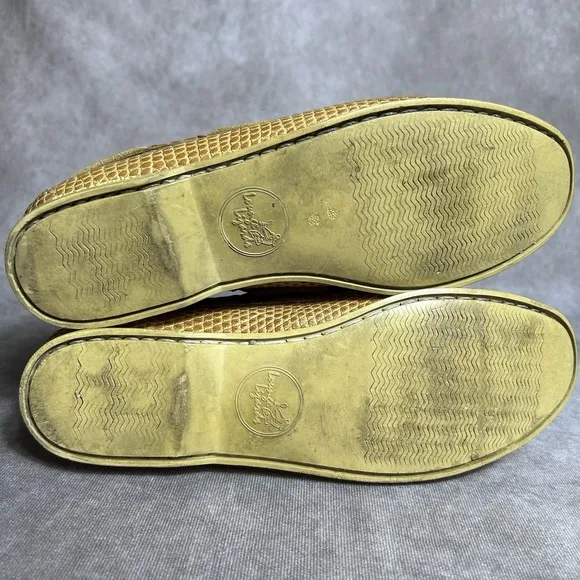 Lounge Lizards Boat Shoes Genuine Lizard Leather Made Brazil Men's Size 9.5B