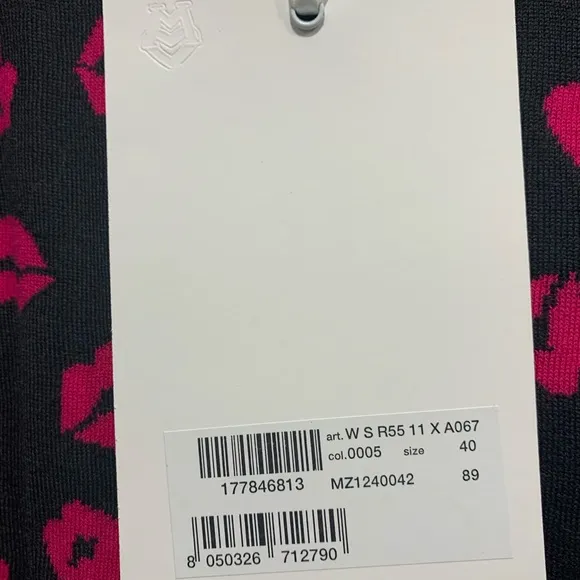 Love Moschino Kisses Jumper Sweater Dress