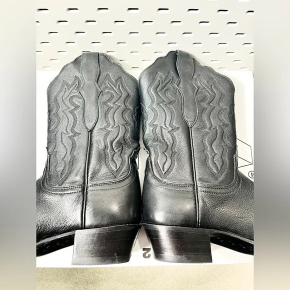 Lucchese Black Heeled Boots