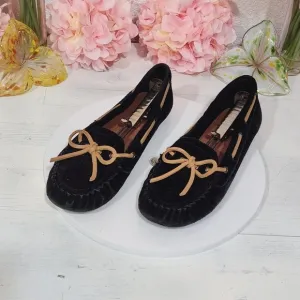 LUCKY Brand Abelle2 Leather Flats Moccasins Shoes Size 9M
