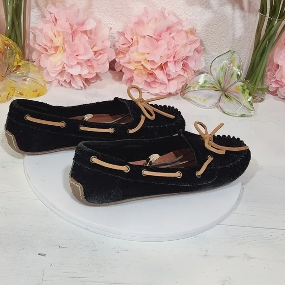 LUCKY Brand Abelle2 Leather Flats Moccasins Shoes Size 9M