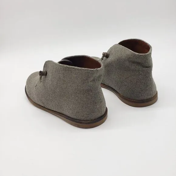 Lucky Brand Ashbee Lace up Canvas Chukka Boots in Brindle Flannel 6.5