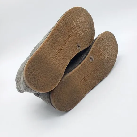 Lucky Brand Ashbee Lace up Canvas Chukka Boots in Brindle Flannel 6.5