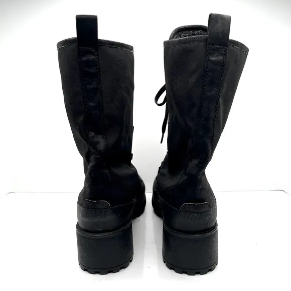 Lucky Brand military combat tall lace up lug sole women’s boots shoes