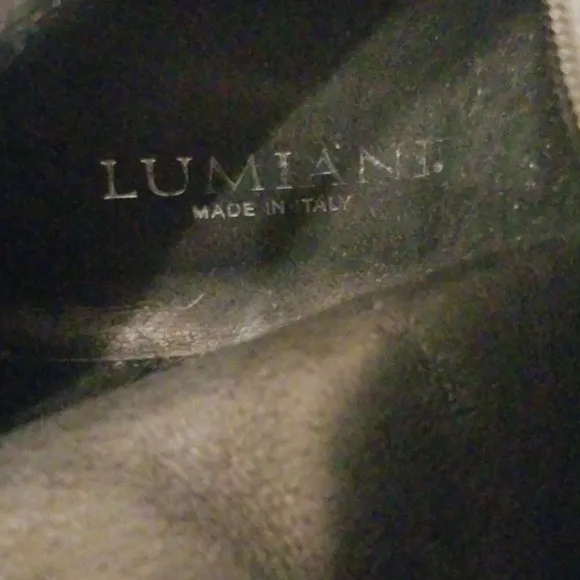 LUMIANI black Italian leather boots