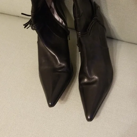 LUMIANI black Italian leather boots