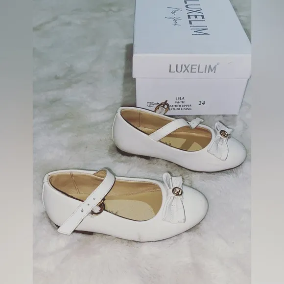 Luxelim Brand  Isla Leather White Shoes