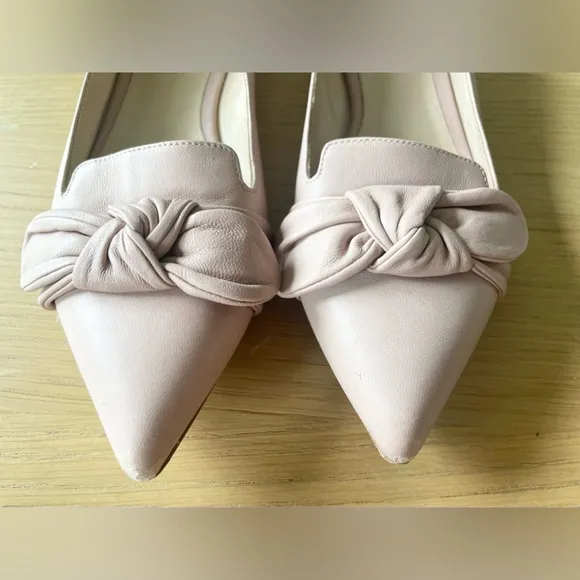 M. GEMI Abbracci Blush Bow Leather flats Size 7