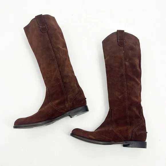 MADEWELL 1937 ARCHIVE Brown Suede Riding Boots size 6 NWOT