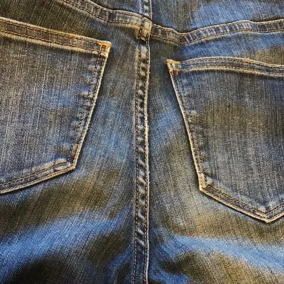 Madewell Jeans Size 25 High Riser Skinny Leg Denim Stretch Dark Blue ***READ