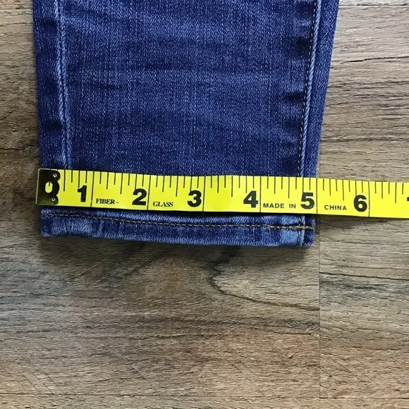 Madewell Jeans Size 25 High Riser Skinny Leg Denim Stretch Dark Blue ***READ